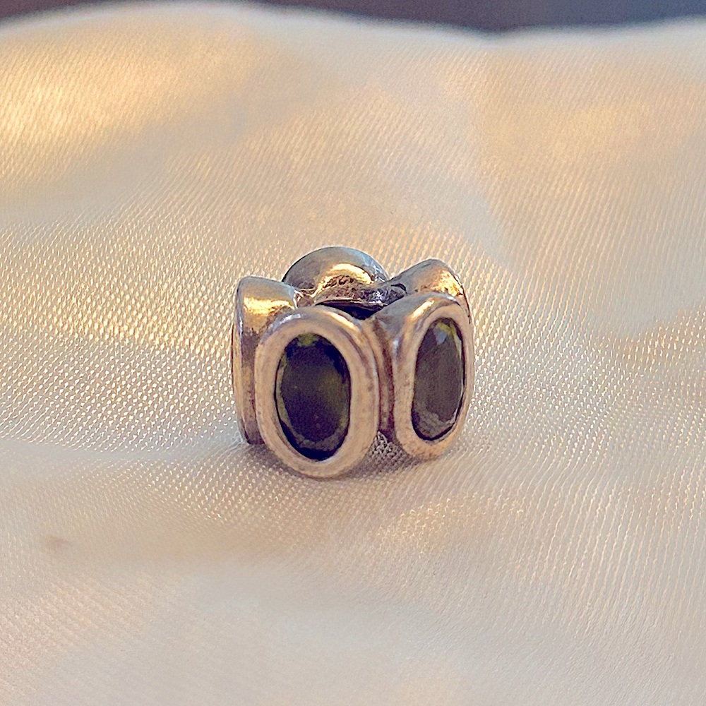 Pandora Peridot Green CZ Oval Lights Charm